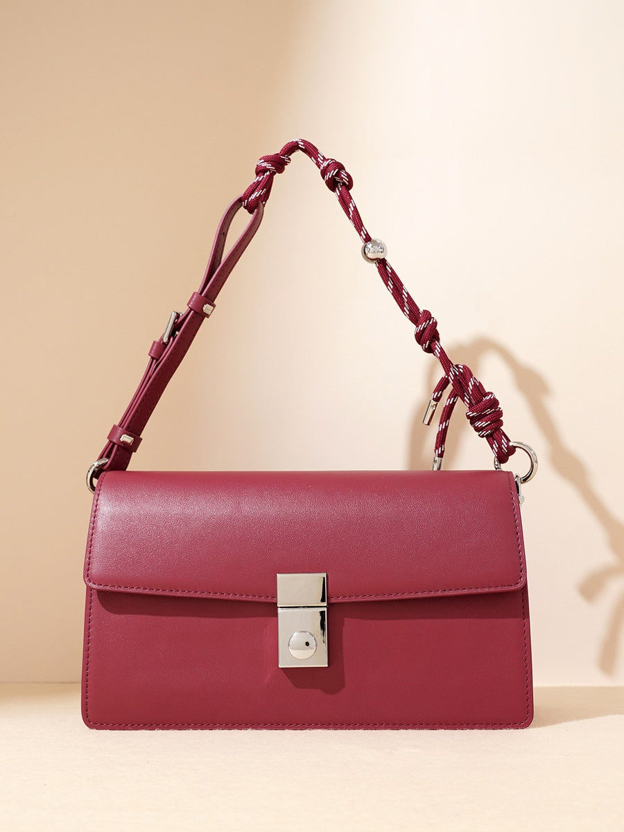【Anyone more】Riva Glossy Stud 2Way Cross Shoulder Bag Haute Shore | Sporty Pewter Quilted Puffer Crossbody Bag