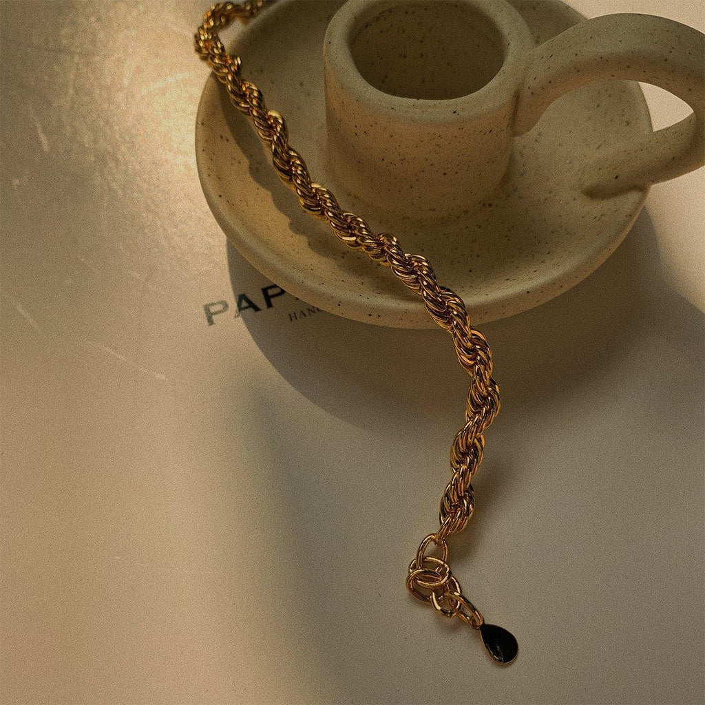 Braided Necklace - Gold - Slowliving Lifestyle