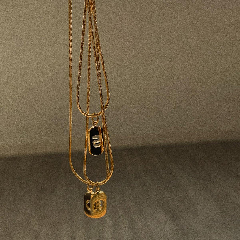 Number Necklace - Gold - Slowliving Lifestyle