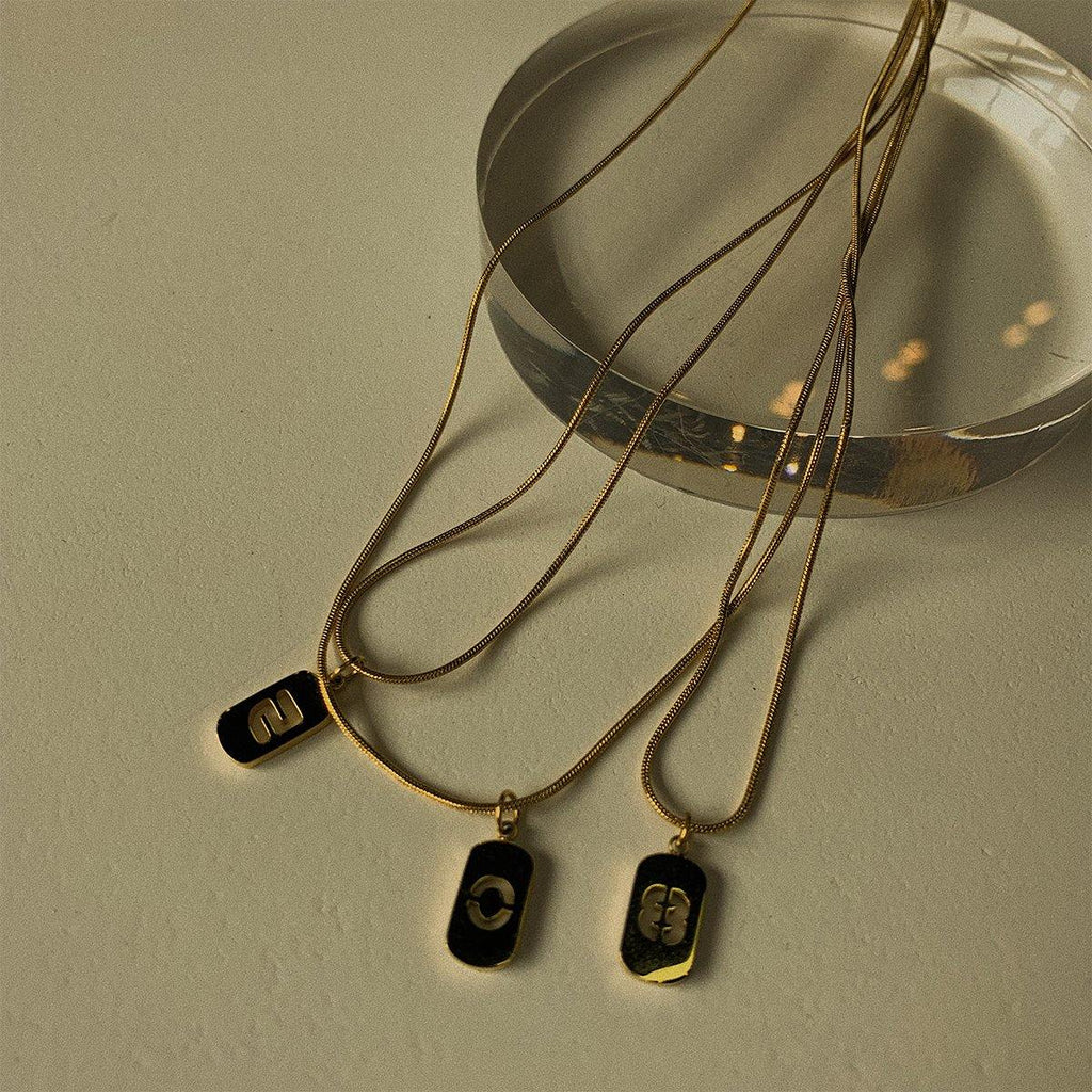 Number Necklace - Gold - Slowliving Lifestyle