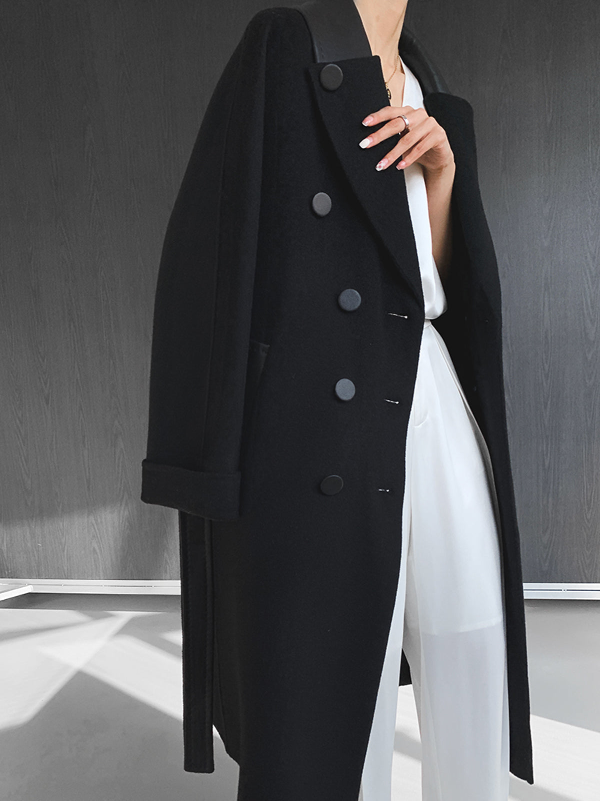 Signature Double Face Long Wrap Coat - OBSOLETES DO NOT TOUCH