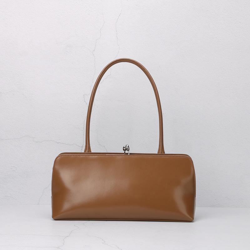 Leather Rectangular Shaped Handbag - Slowliving Lifestyle