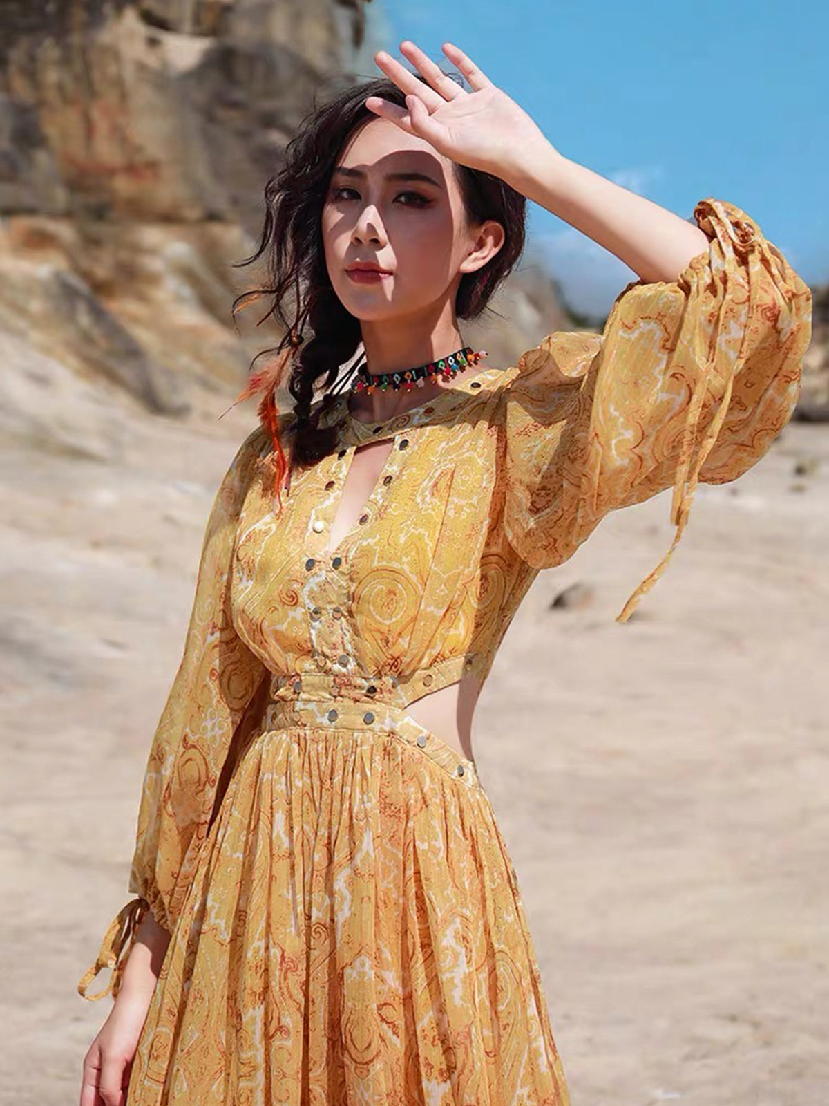 cut out beach maxi dress Green Cut Out Maxi Dress for Chic Summer Style