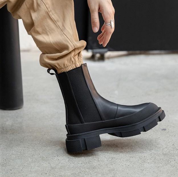 Cow Leather Chelsea Boots - Slowliving Lifestyle