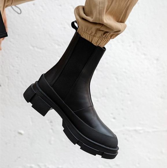 Cow Leather Chelsea Boots - Slowliving Lifestyle