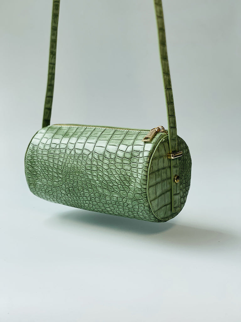 Green Barrel Bag - Slowliving Lifestyle