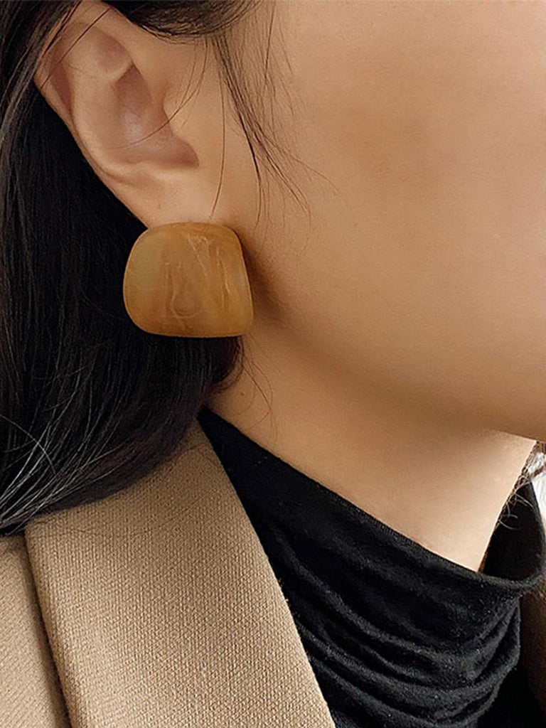 Wood Stud Earrings - Slowliving Lifestyle