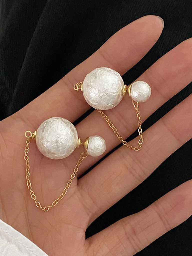 Pearl Chain Studs - Slowliving Lifestyle