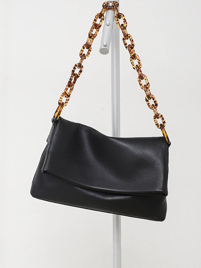 Acrylic Chain Black Envelope Bag - Slowliving Lifestyle