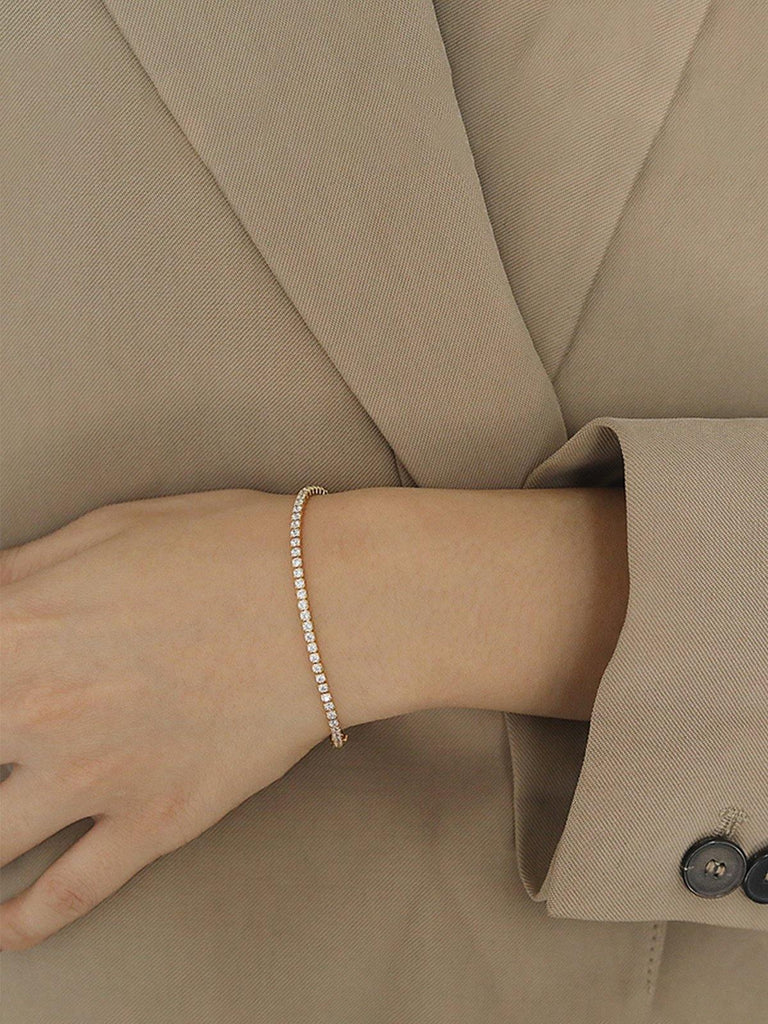 Gold Rhinestone Bracelet - Slowliving Lifestyle