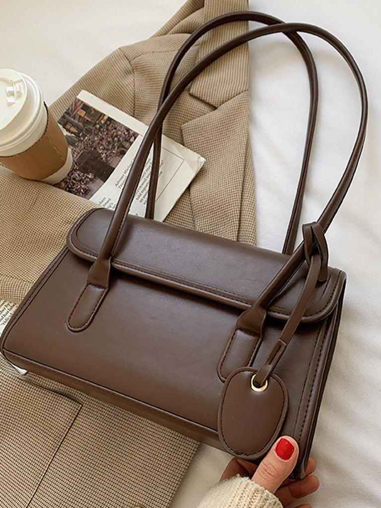 Fashion Shoulder Bag - dark Brown - Slowliving Lifestyle