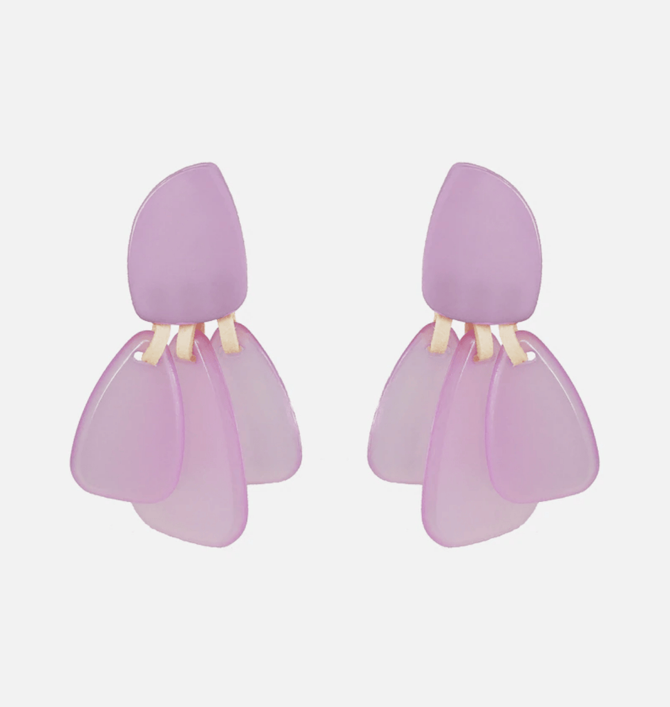 Handmade Purple Earrings Collection - Slowliving Lifestyle