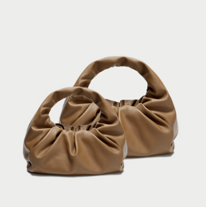 Dumpling Pouch Bag Large Brown