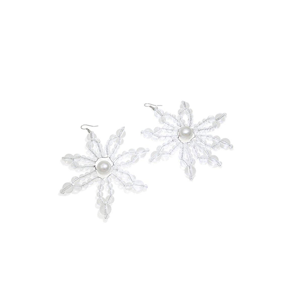 Pearl Flower Drop Earrings - Slowliving Lifestyle