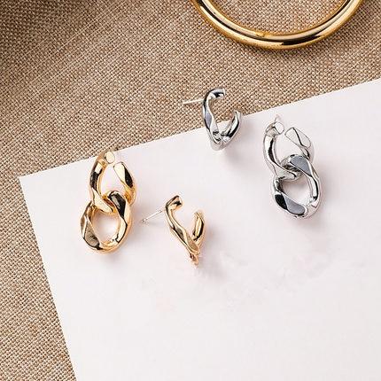 Asymmetrical Combined Chain Earrings - Slowliving Lifestyle