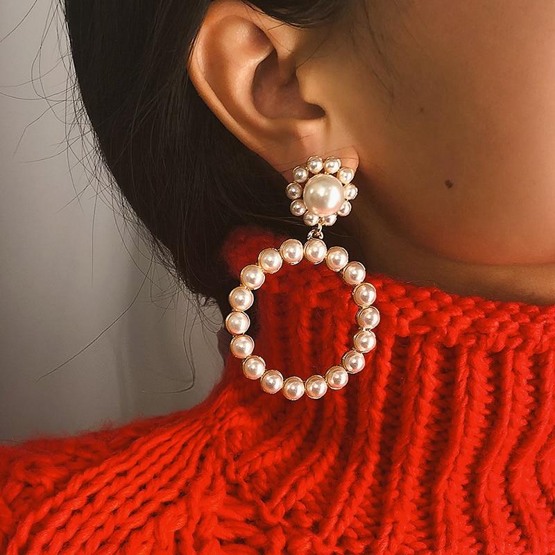 Pearl Charm Statement Earrings - Slow Living Lifestyle