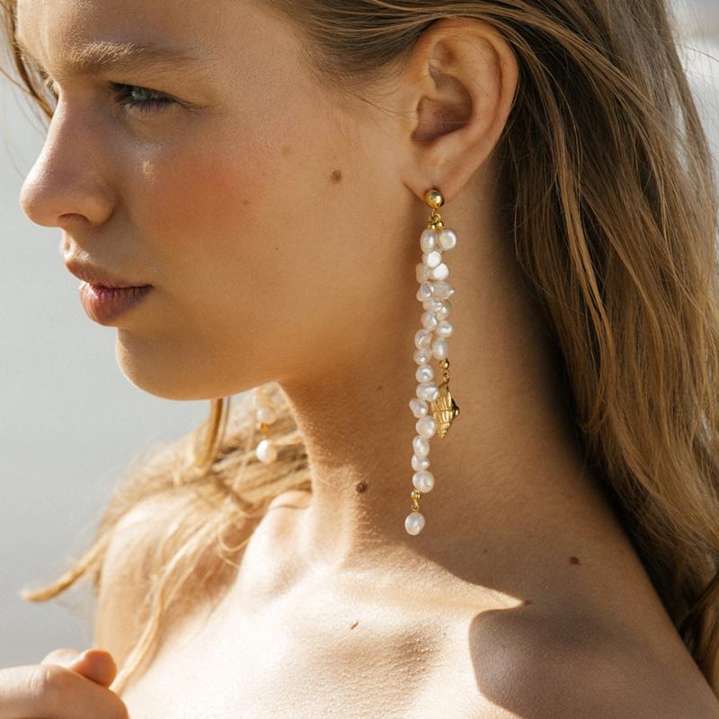 Pearl Dangle Earrings - Slowliving Lifestyle